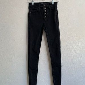 Abercrombie and Fitch high rise black skinny jeans